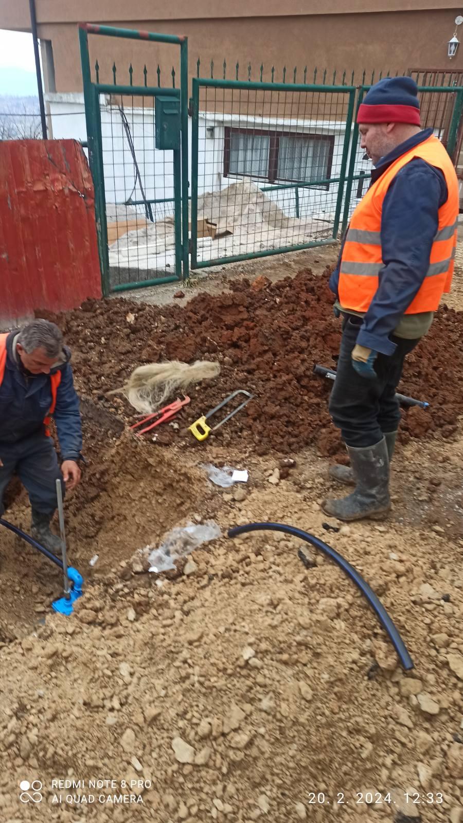 Radovi na vodovodnoj i kanalizacionoj mreži 20.02.2024.