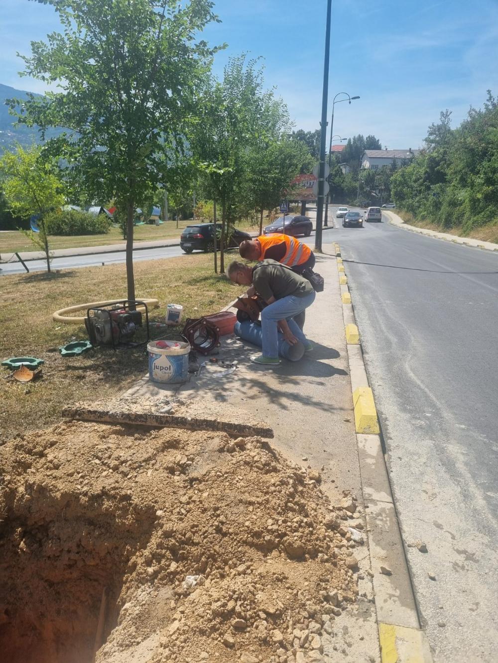 Radovi na vodovodnoj mreži – srijeda, 07. 08. 2024.