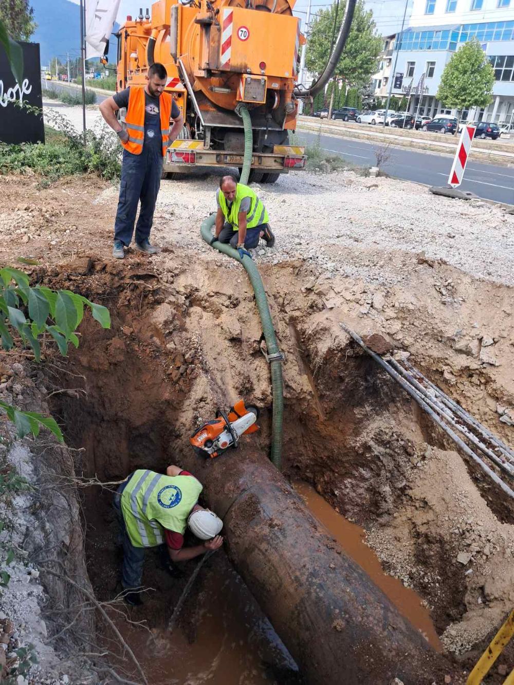 Radovi na kanalizacionoj mreži – četvrtak, 08. 08. 2024.