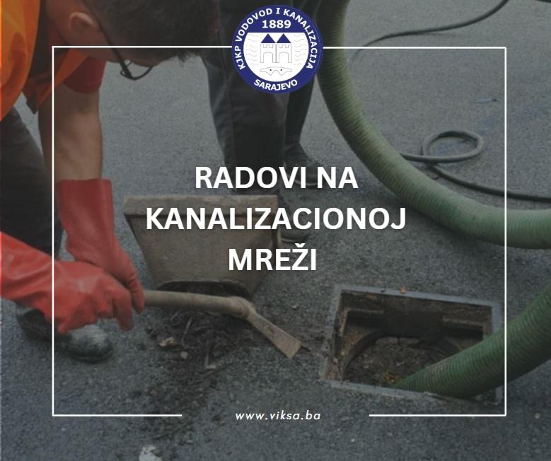 Radovi na kanalizacionoj mreži – 09.09.2024.