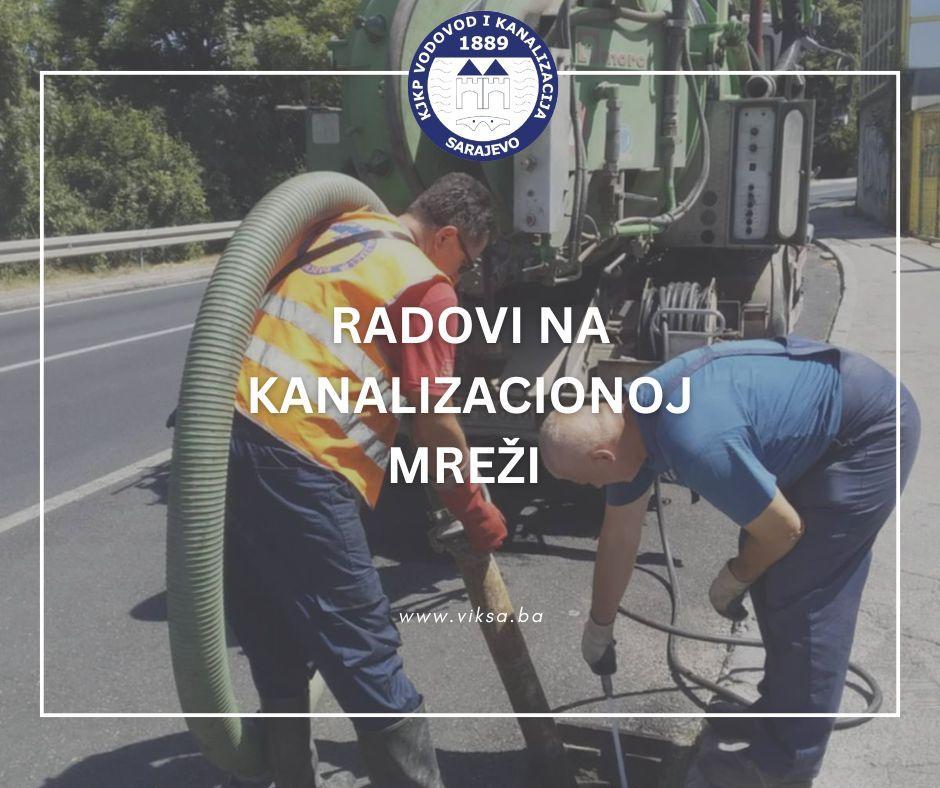 Radovi na kanalizacionoj mreži – utorak, 01. 10. 2024.