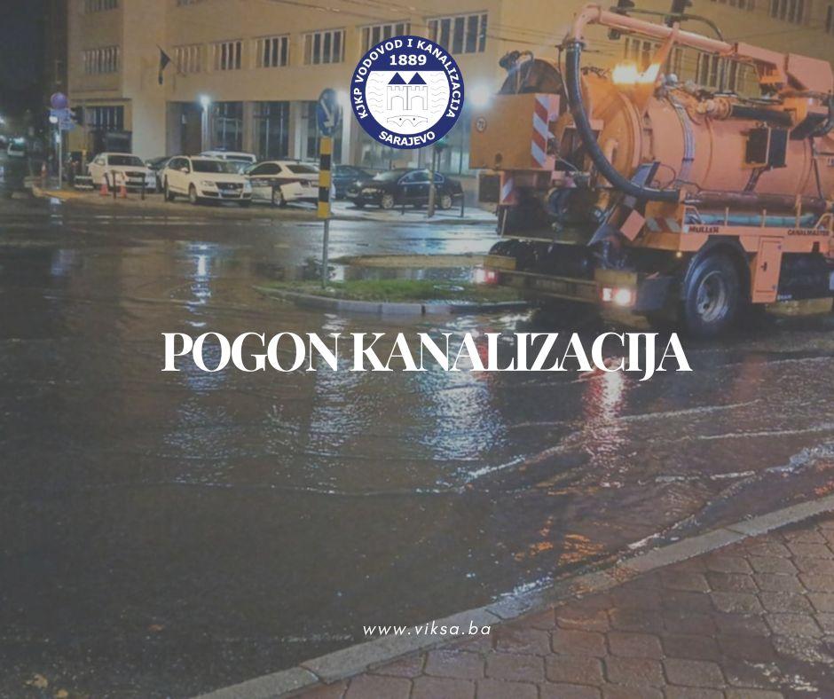 Hitna intervencija: Radnici Pogona Kanalizacija iza ponoći vršili pročepljenje slivnika