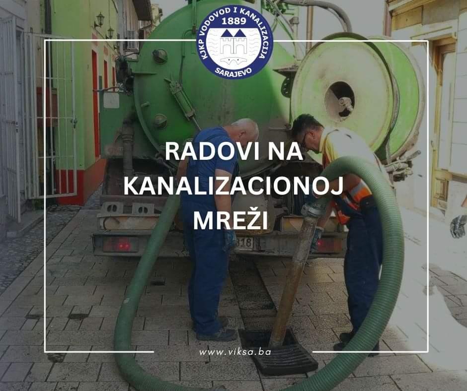 Radovi na kanalizacionoj mreži – utorak, 08. 10. 2024.