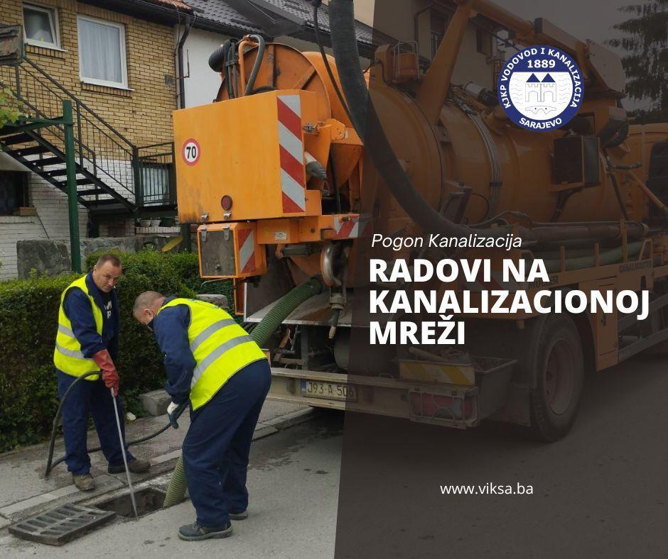 Radovi na kanalizacionoj mreži – srijeda, 09. 10. 2024.