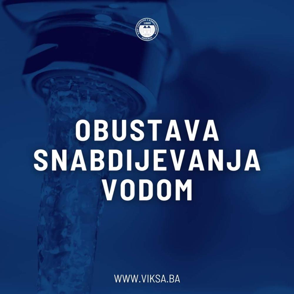 Važno obavještenje: Zbog popravke kvara u ulici Safeta Hadžića u nedjelju u dijelu grada poremećaj vodosnabdijevanja
