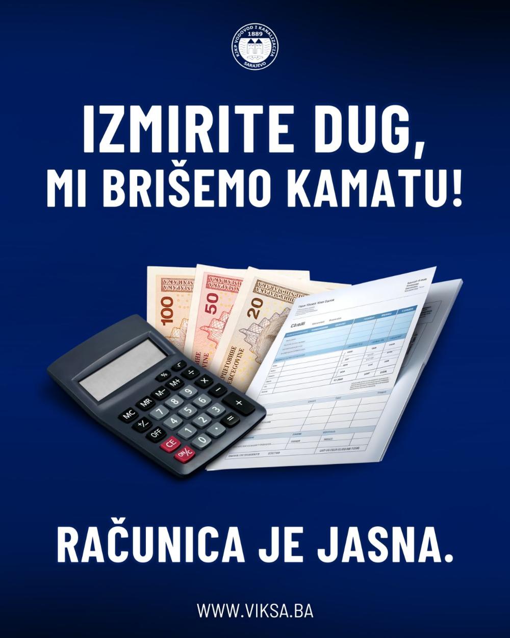 Pozivamo korisnike da iskoriste mogućnost izmirenja duga uz otpis dijela ili cijele kamate