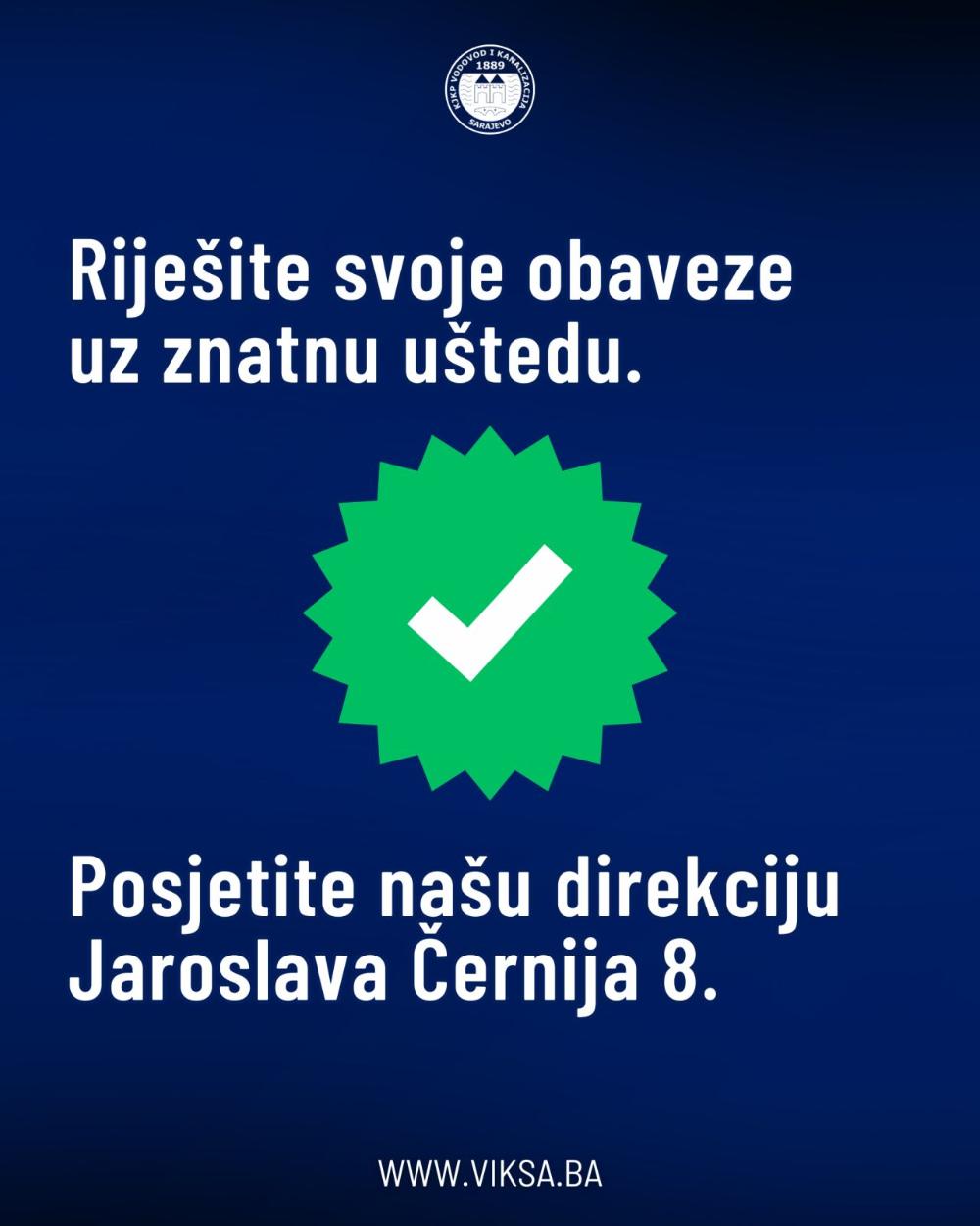 Pozivamo korisnike da iskoriste mogućnost izmirenja duga uz otpis dijela ili cijele kamate