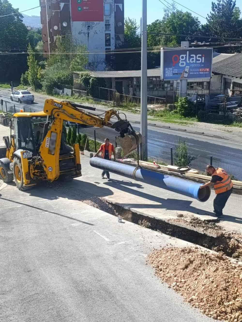 Rekonstrukcija dijela cjevovoda u ulici Alipašina u dužini od 190 metara