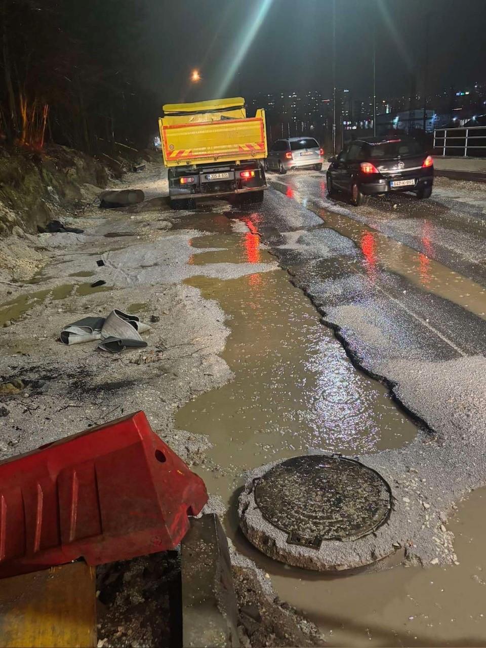 Intervencije na pročepljenju i crpanju vode usljed obilnih padavina