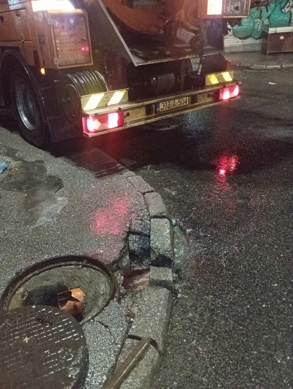 Intervencije na pročepljenju i crpanju vode usljed obilnih padavina