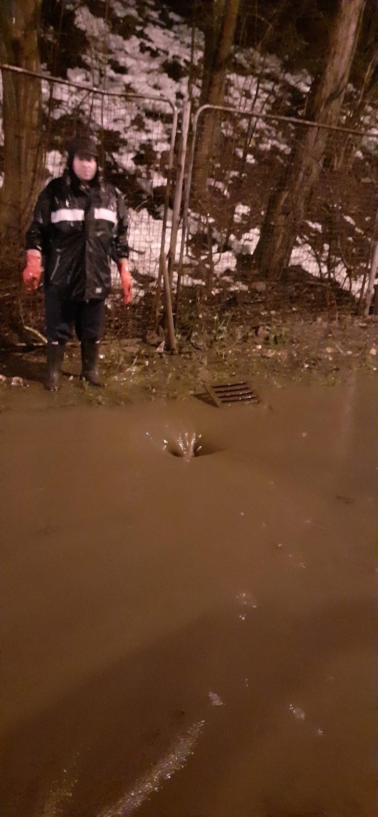 Intervencije na pročepljenju i crpanju vode usljed obilnih padavina