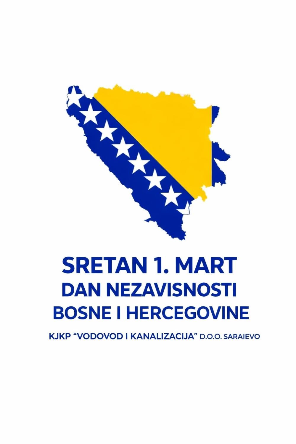 Sretan Dan nezavisnosti Bosne i Hercegovine