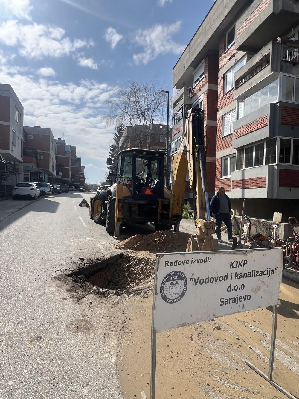 Radovi na vodvodnoj mreži na više lokacija u Sarajevu