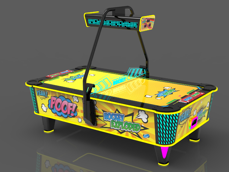 Airhockey Comic yellow