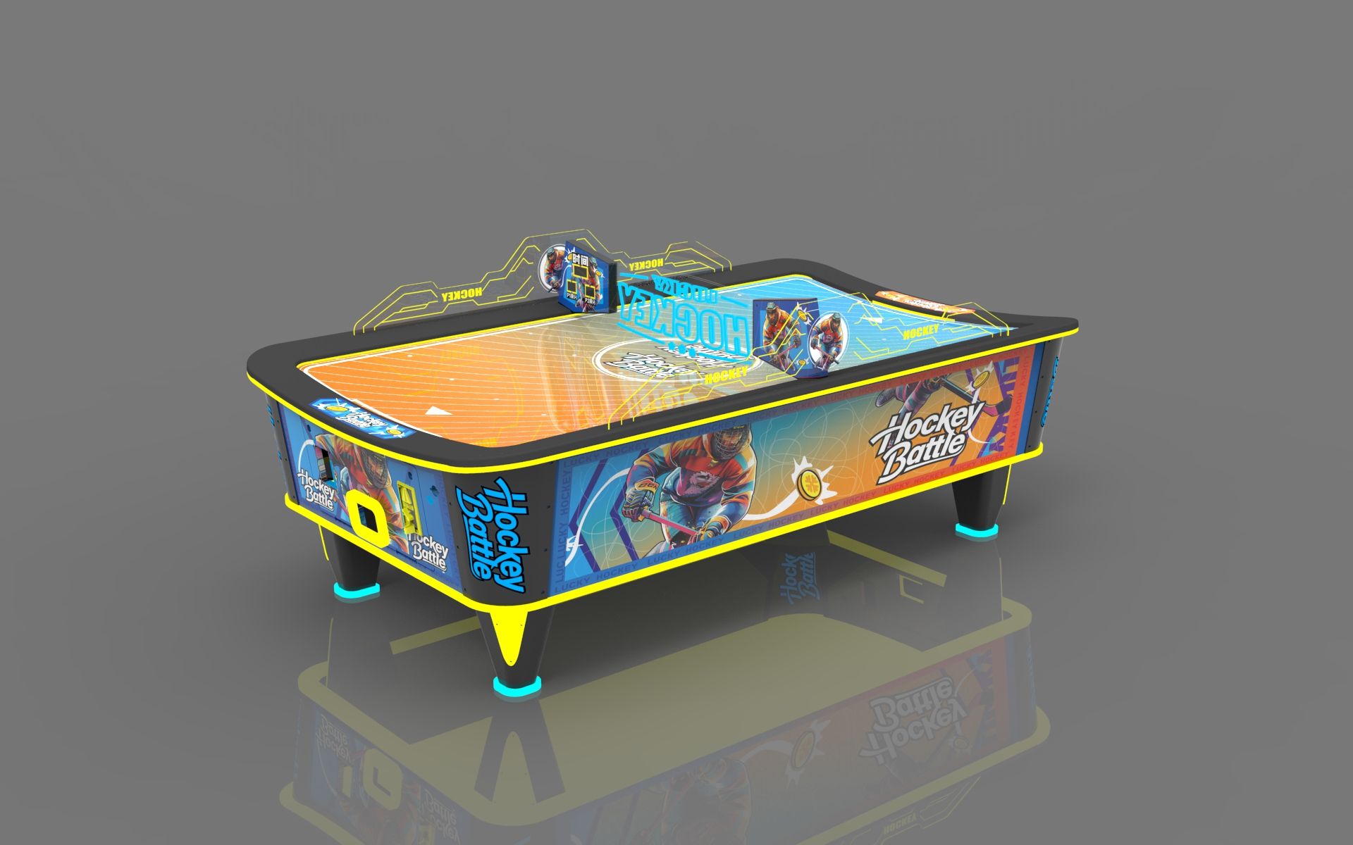 Airhockey Hockey Battle Curved Afbeelding