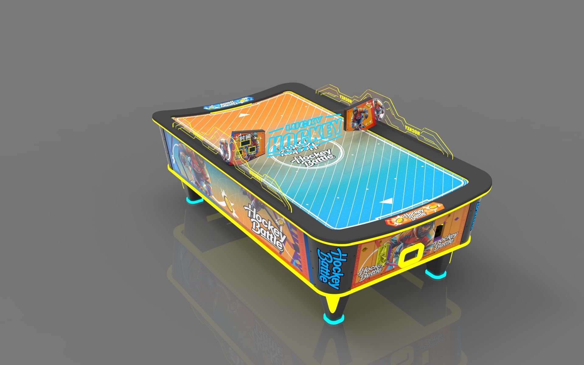 Airhockey Hockey Battle Curved Afbeelding