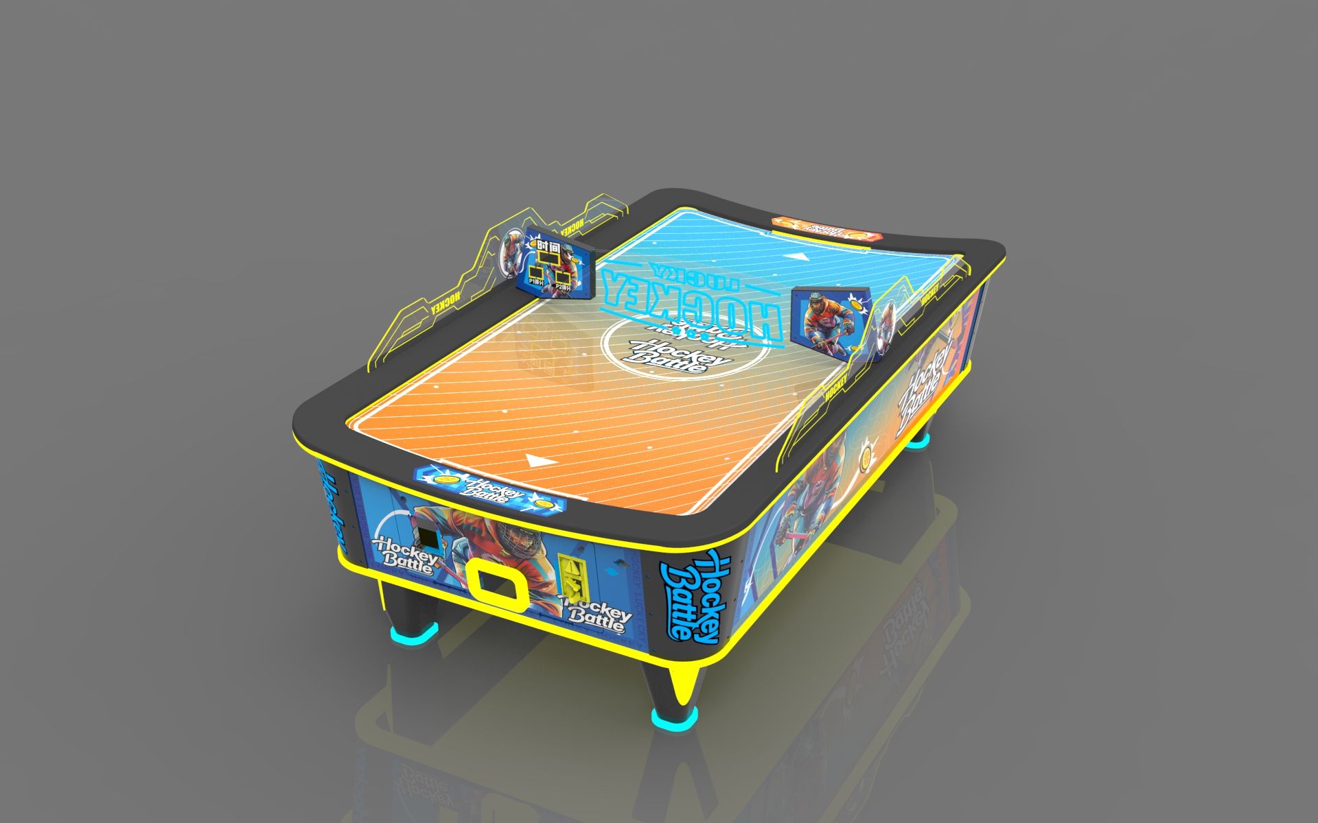 Airhockey Hockey Battle Curved