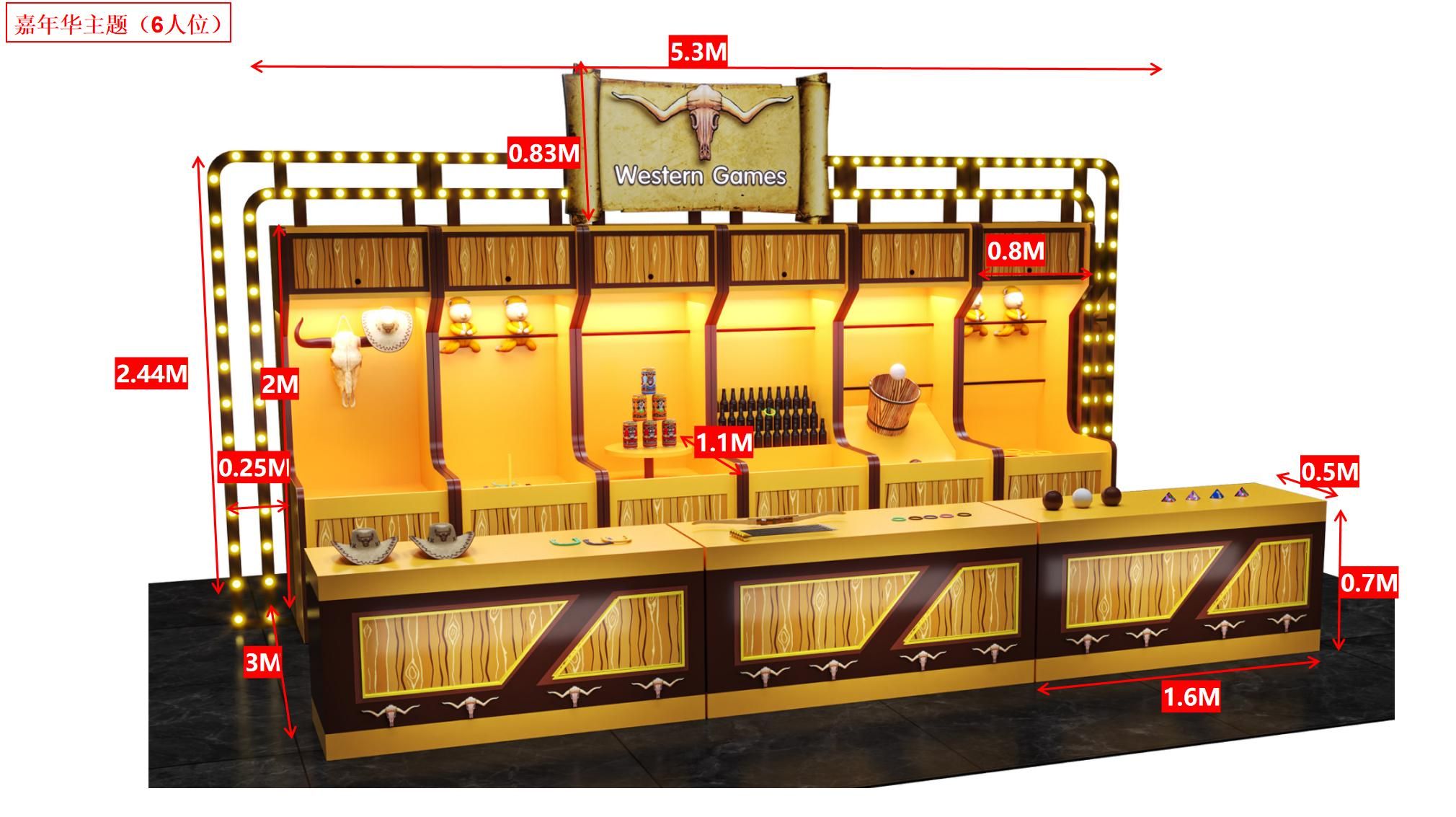 Western Spiele Set Bild