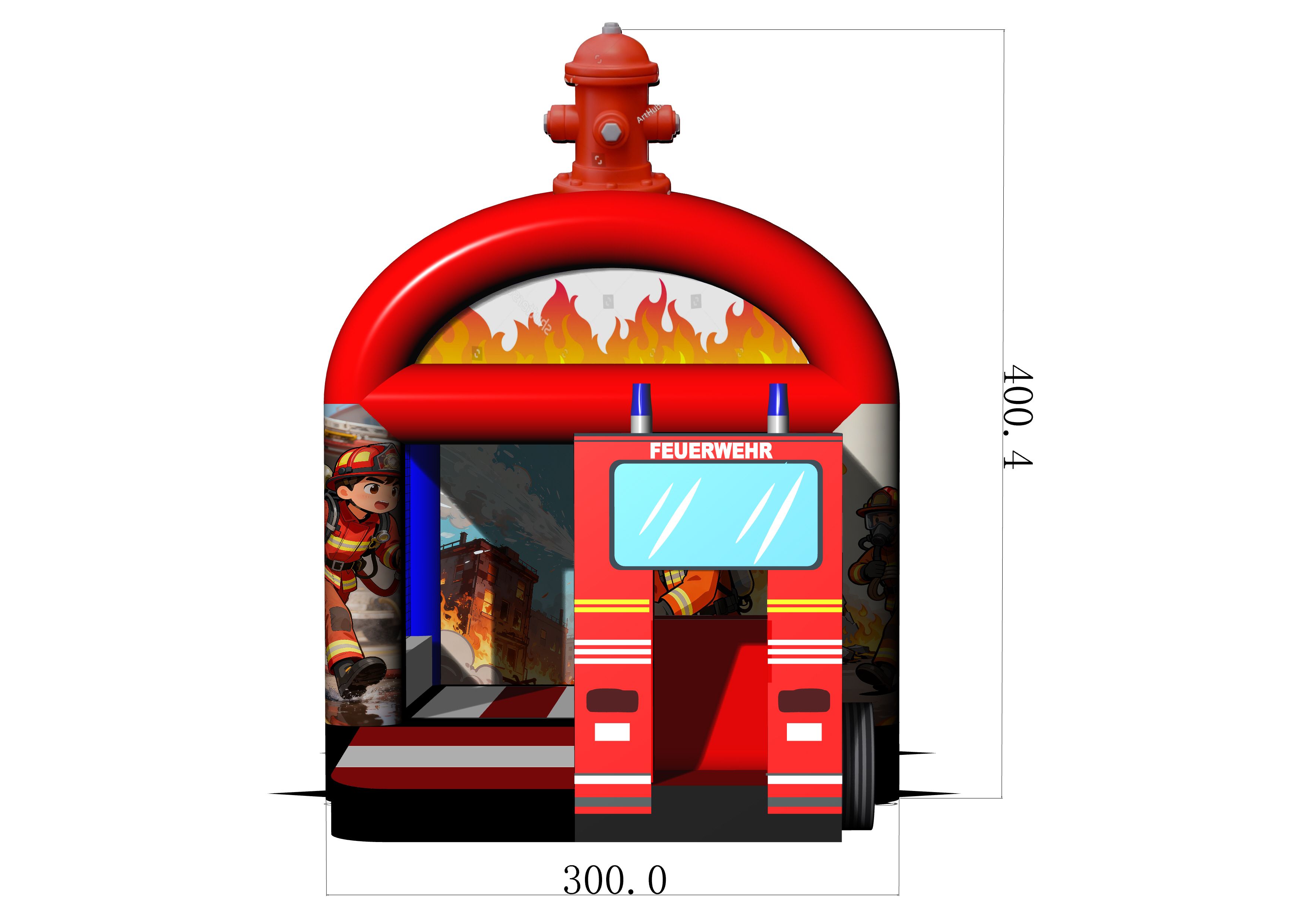 Multifun Mini Firetruck Afbeelding