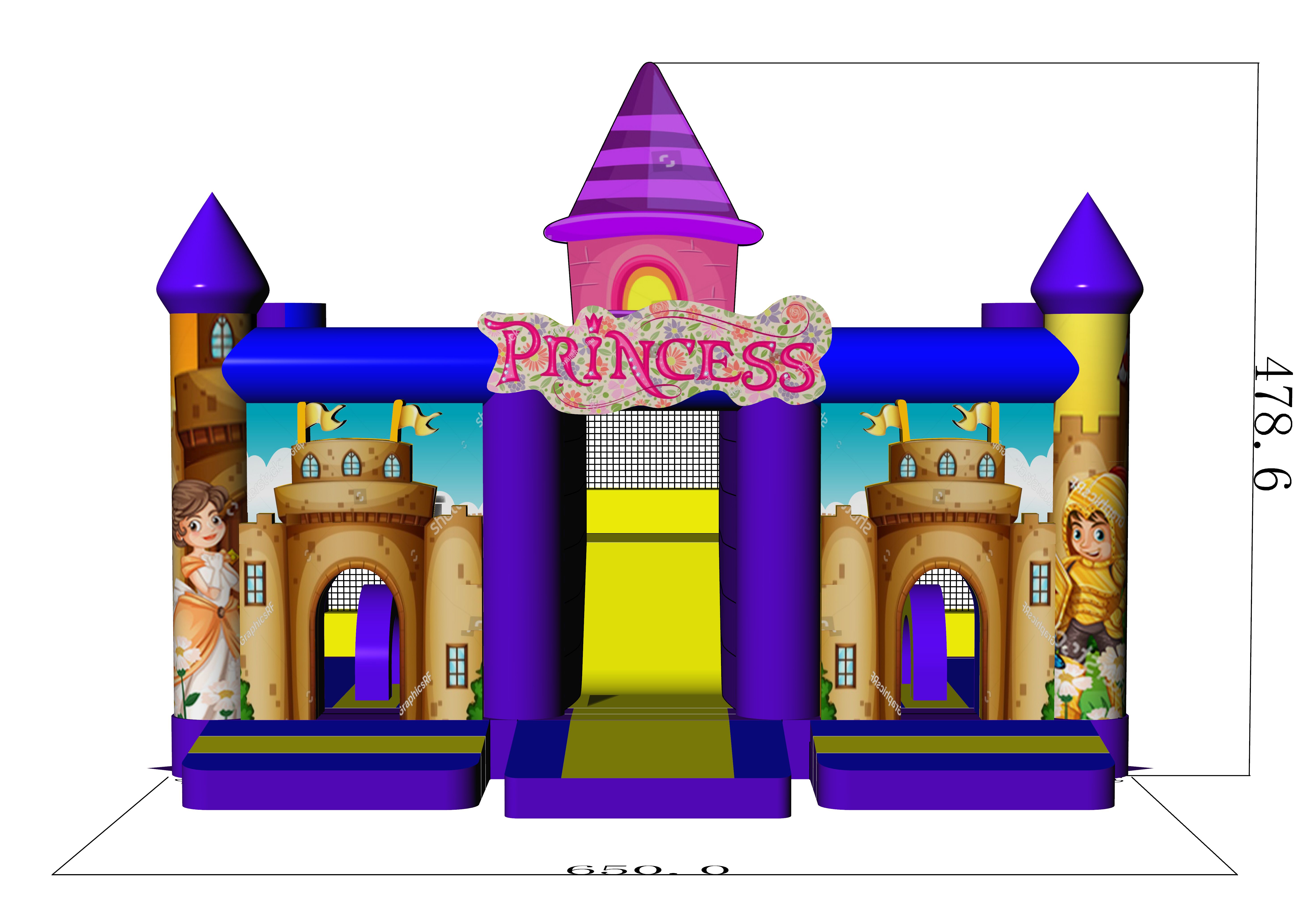 Multiplay Combo Maxi Princess zonder Dak  Afbeelding