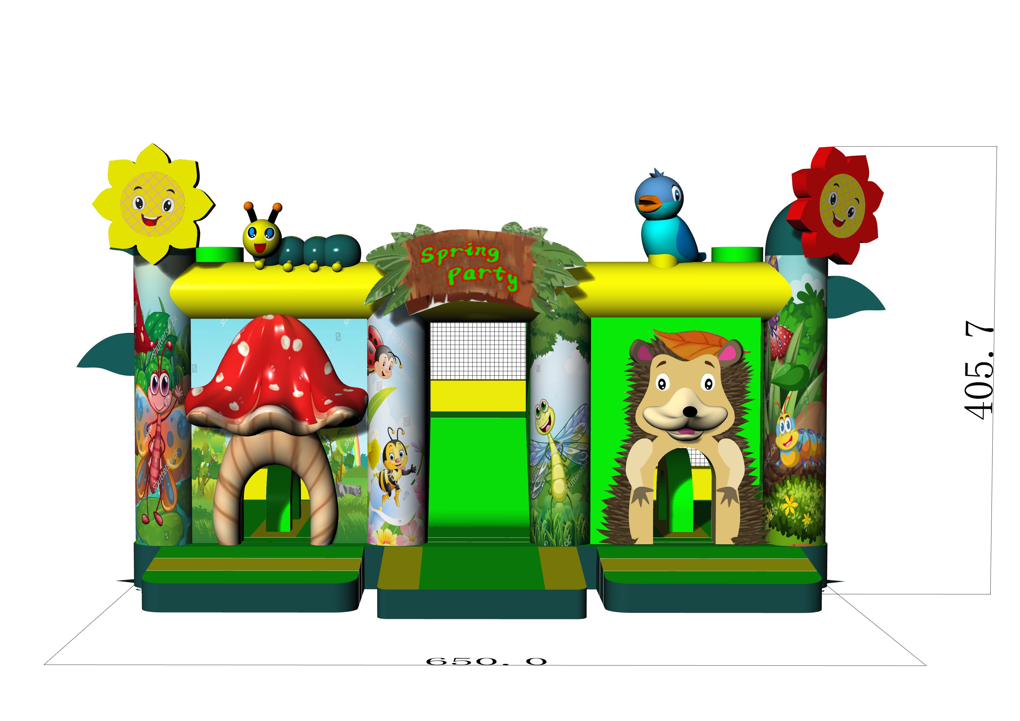 Multiplay Combo Maxi Spring zonder Dak Afbeelding