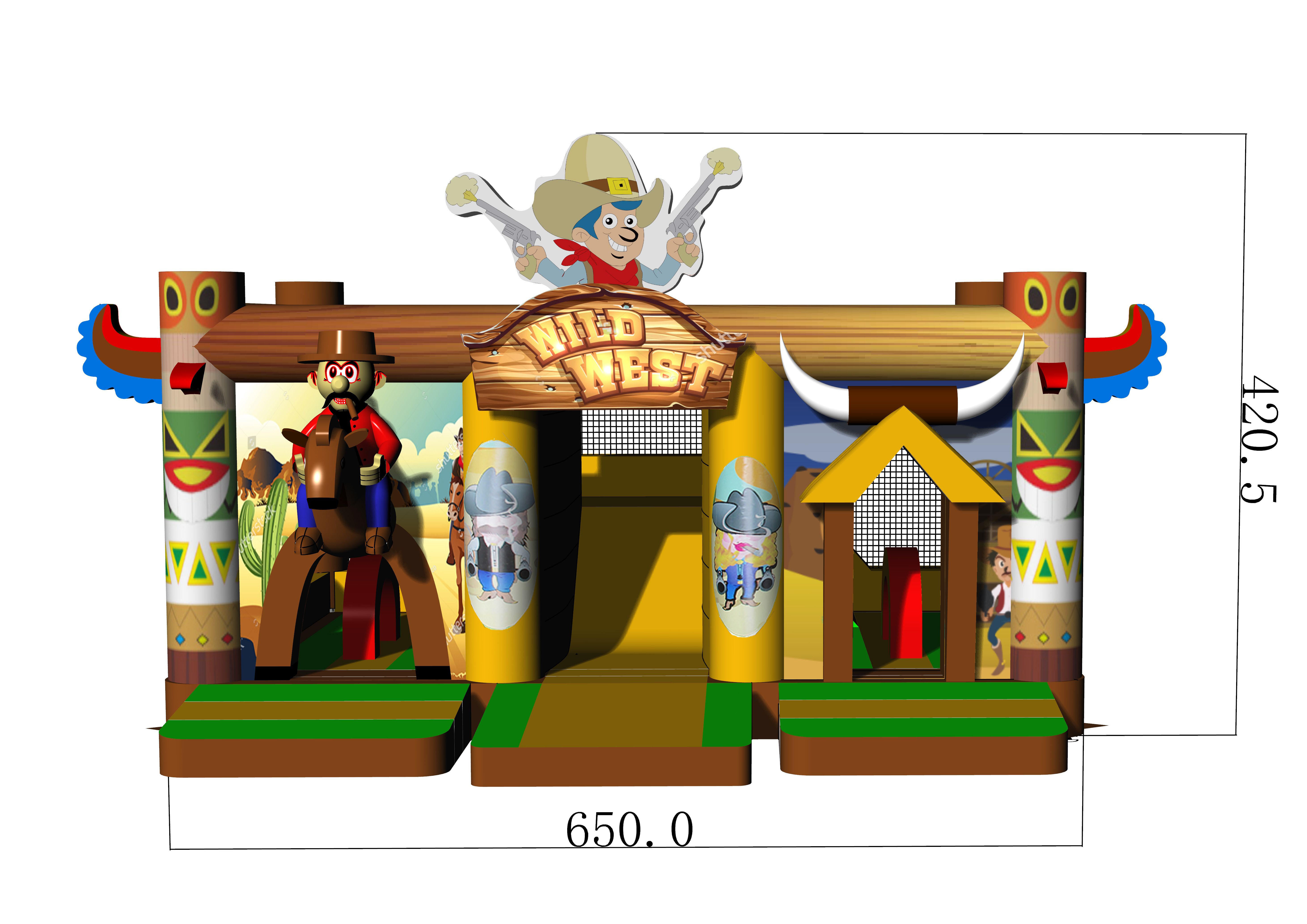 Multiplay Combo Maxi Western zonder Dak Afbeelding