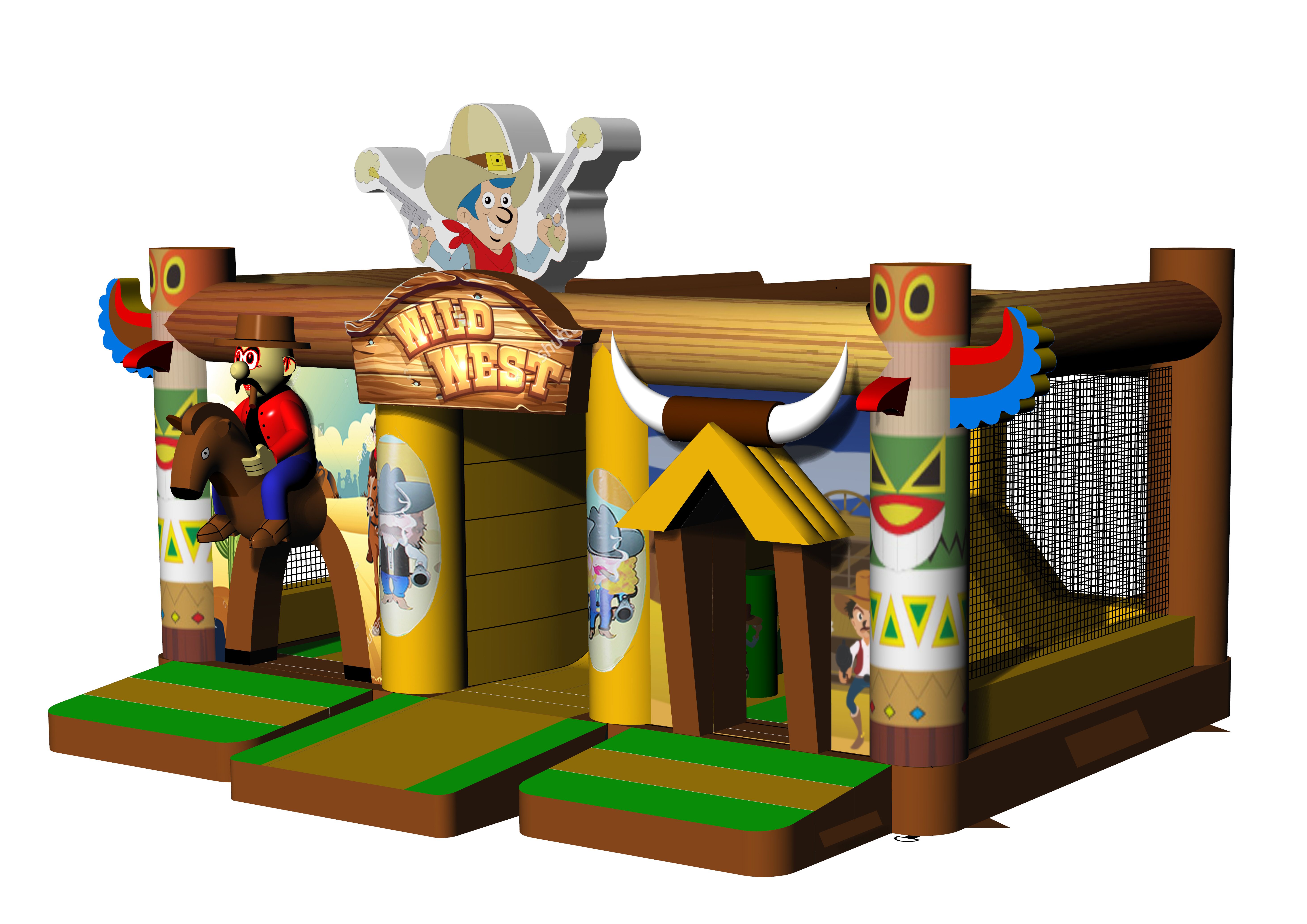 Multiplay Combo Maxi Western zonder Dak Afbeelding