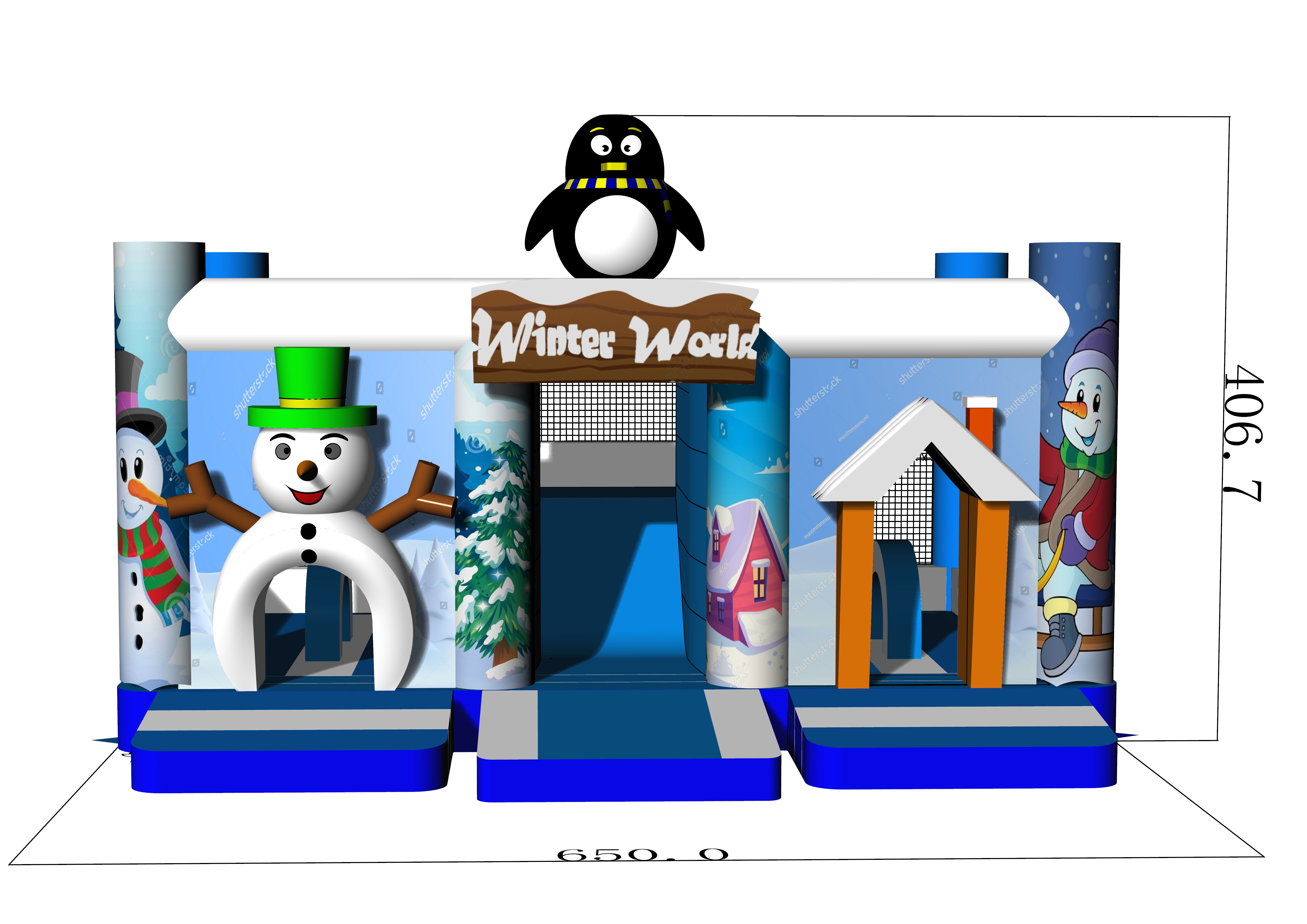 Multiplay Combo Maxi Winter zonder Dak Afbeelding