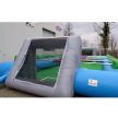 Levende Tafelvoetbal blauw groen Professioneel 14x8m  Afbeelding