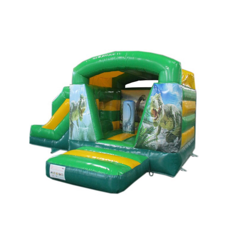 Springkussen XS Dino met glijbaan