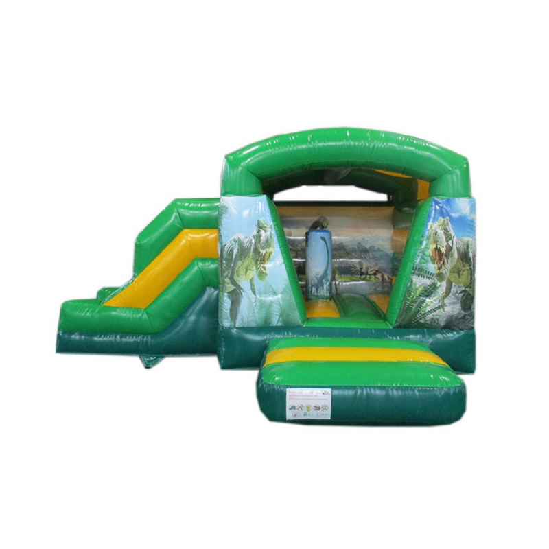 Springkussen XS Dino met glijbaan Afbeelding