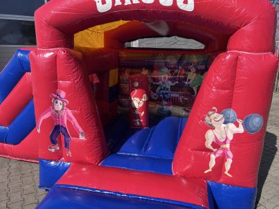 Springkussen XS Circus met glijbaan Afbeelding