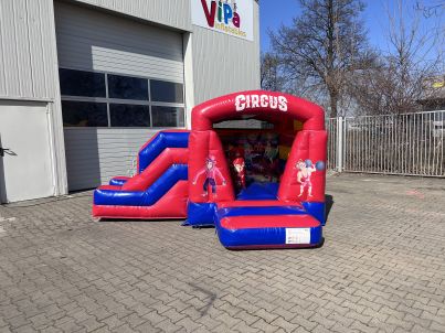 Springkussen XS Circus met glijbaan Afbeelding