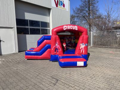 Springkussen XS Circus met glijbaan Afbeelding