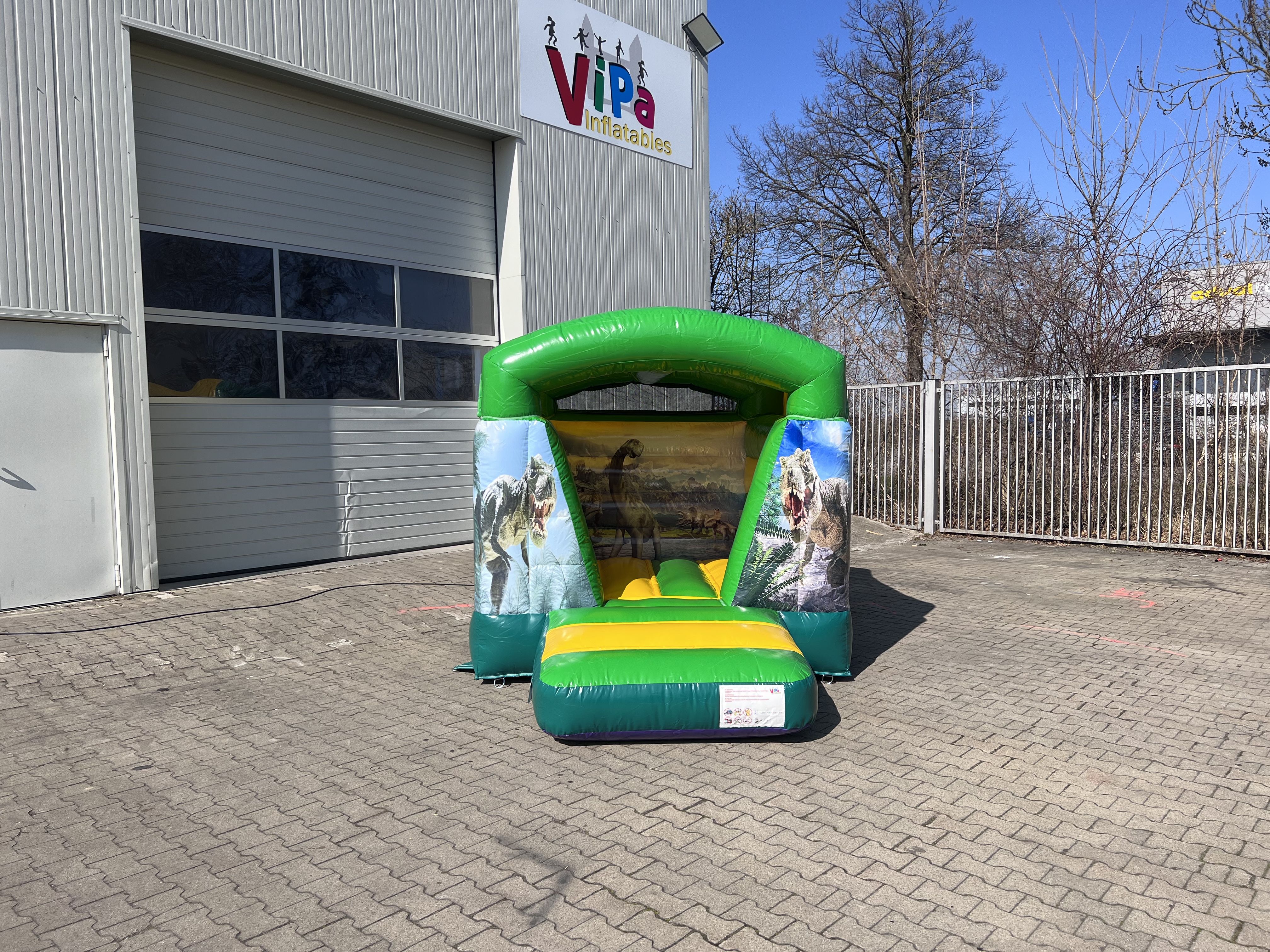 Hüpfburg XS Dino mit Dach  Bild