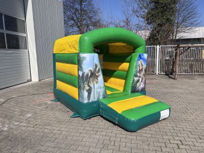 Springkussen XS Dino met dak Afbeelding