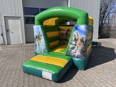 Springkussen XS Dino met dak Afbeelding