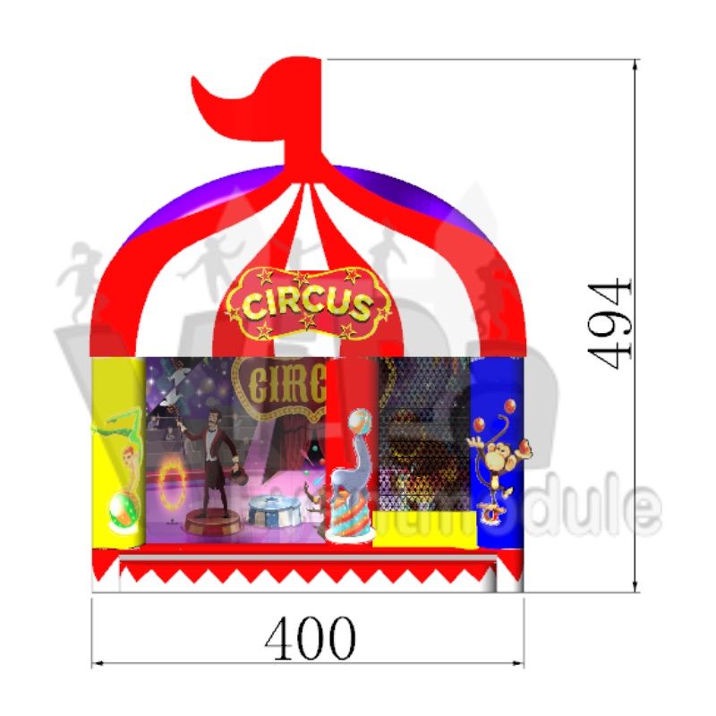 ViPa Springkussen Standaard Circus Afbeelding