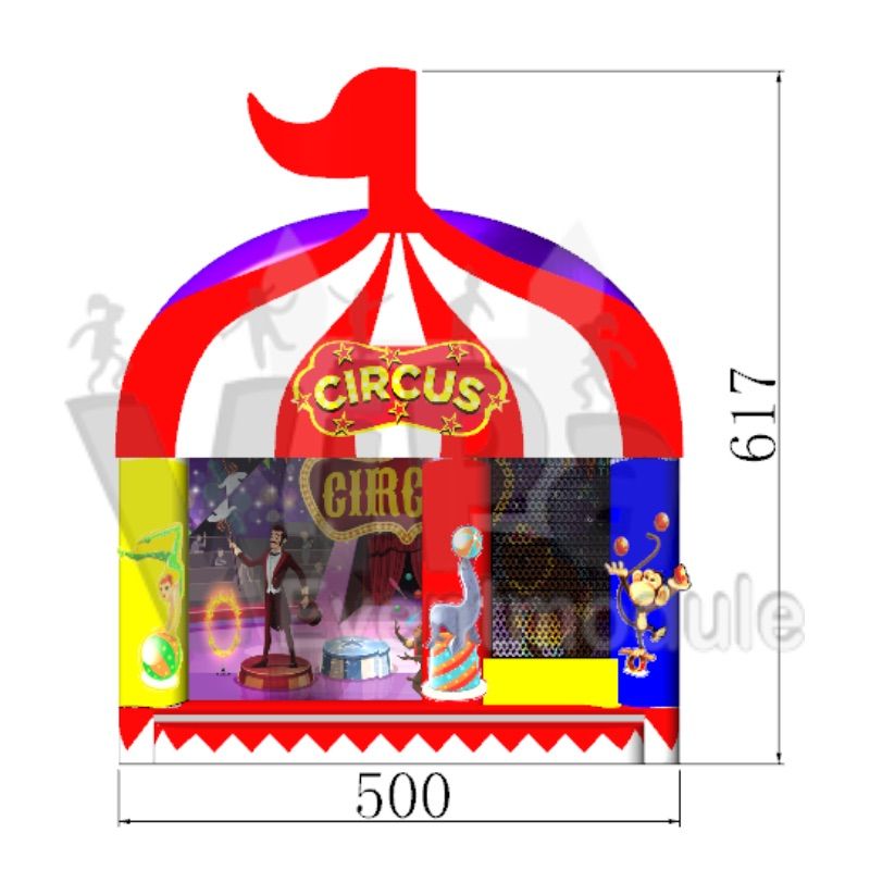 ViPa Hüpfburg Maxi Zirkus Bild