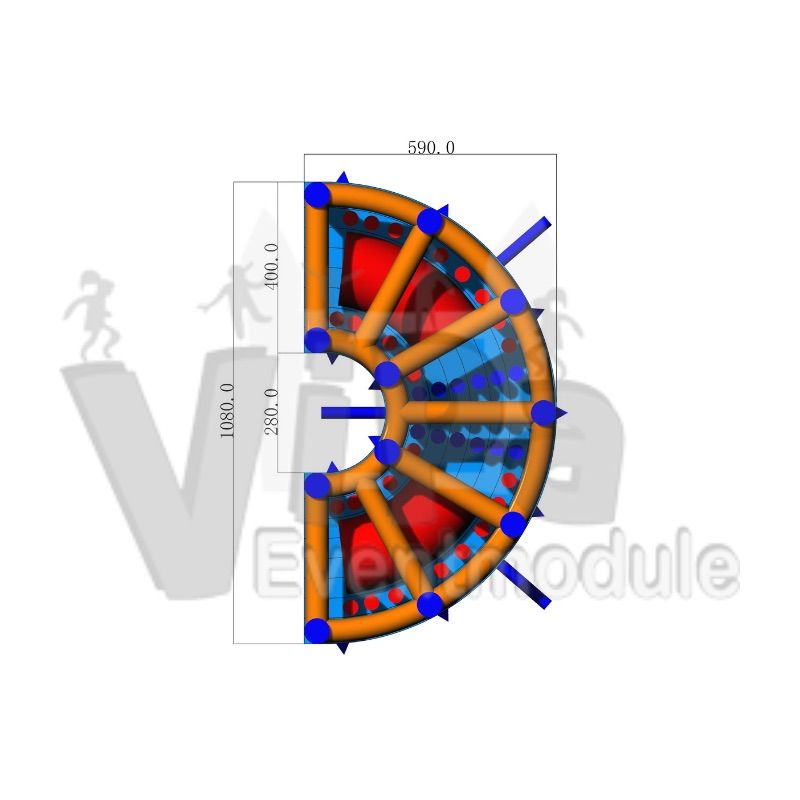 Tunnel mit Säulen  Bild