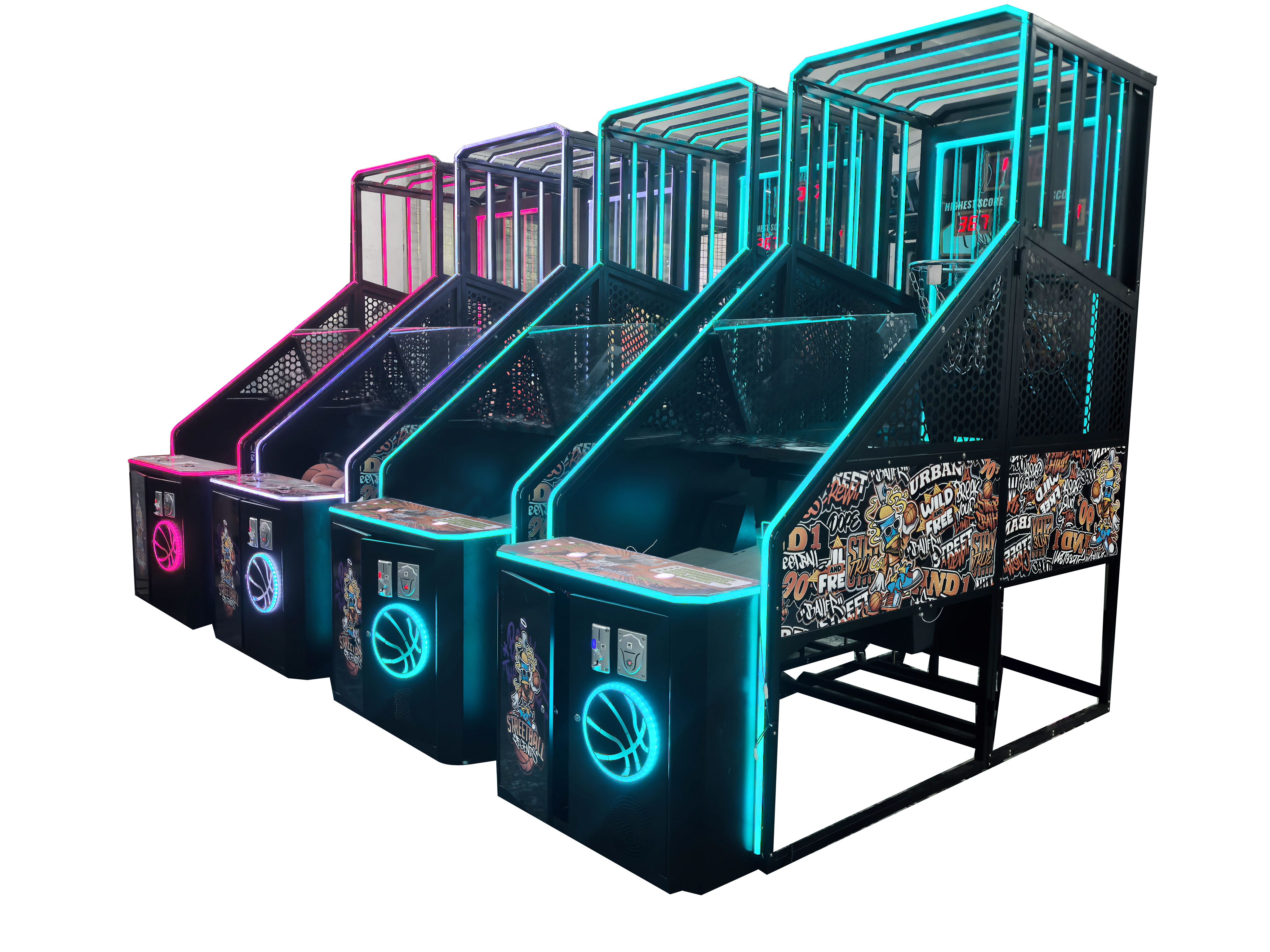 Basketball Machine with Display