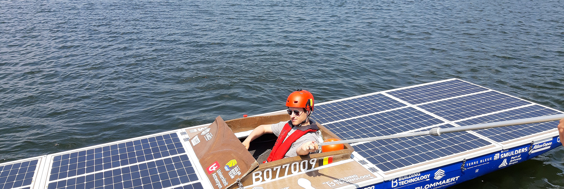 Hero image - Bezoek Solar Boat U Antwerpen balk