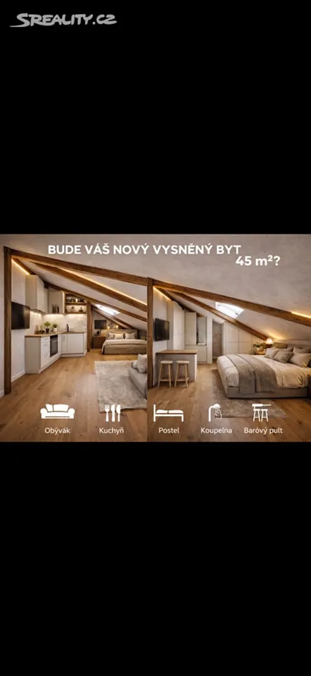Fotografie nemovitosti: Prodej bytu, 2+kk, 44 m², Praha