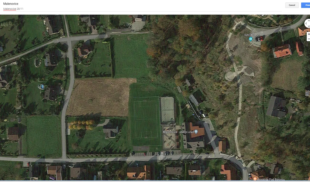 Fotografie nemovitosti: Prodej pozemku, Bydlení, Malenovice