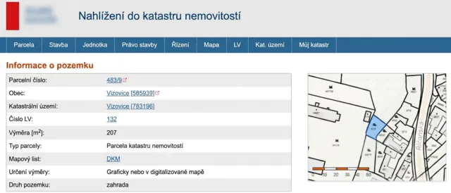 Fotografie nemovitosti: Vizovice