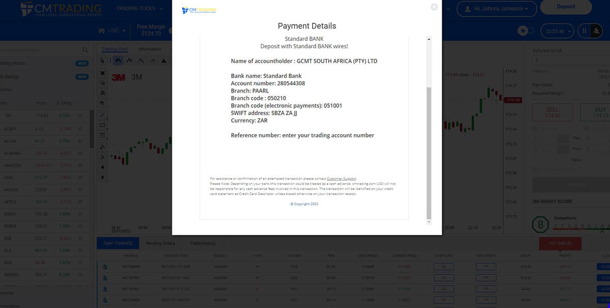 Bank transfer