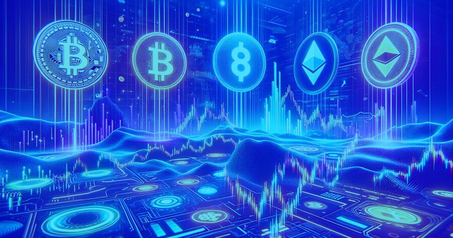 The cryptocurrency industry is a land of opportunity, fraught with risk but full of potential. This image shows the crypto market and is related to an article on cryptocurrency trading by CMTrading.