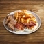 Fried eggs με bacon