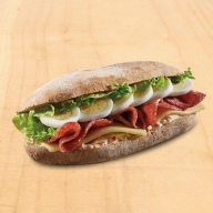 Ciabatta Σαλάμι Αέρος-Αυγό