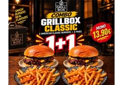 Grill box deal: Mε 1 American classic single & 1 πατάτες τηγανητές δώρο 1 ακόμη
